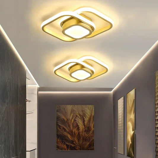 AHA Modern LED Ceiling Light – Square & Round Fixtures for Corridor & Entryway