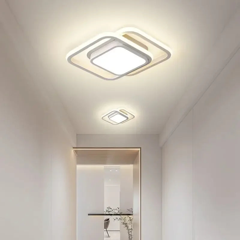 AHA Modern LED Ceiling Light – Square & Round Fixtures for Corridor & Entryway