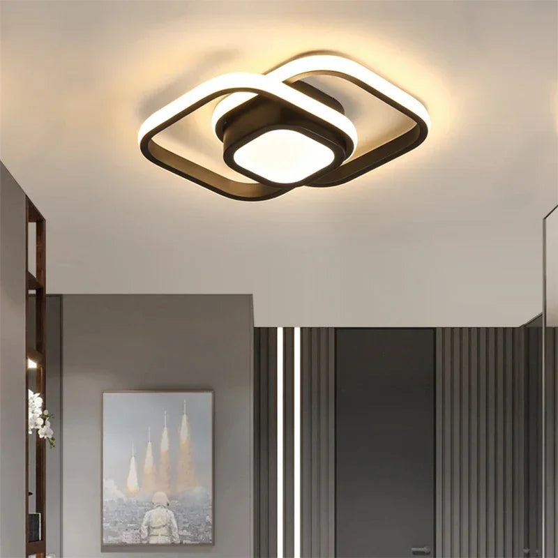 AHA Modern LED Ceiling Light – Square & Round Fixtures for Corridor & Entryway